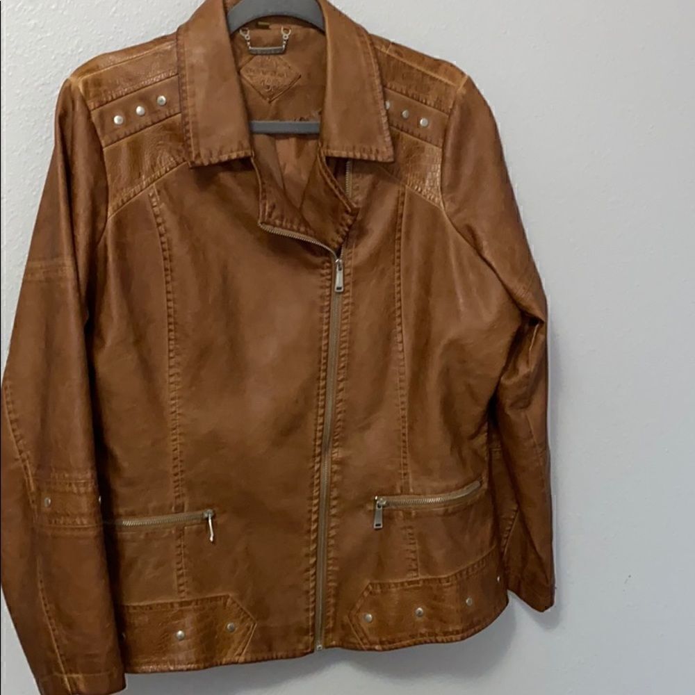 Brand New-JouJou Faux Leather Jacket
